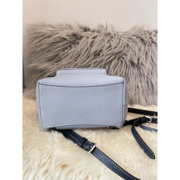 Coach Riya Backpack 21 In Colorblock Blue - Picture 7 of 7